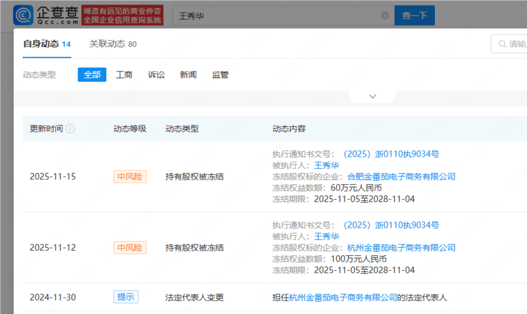 何秋亊称演唱会未获报酬引关注<strong></p>
<p>zsc币</strong>,主办方老板160万股权被冻结