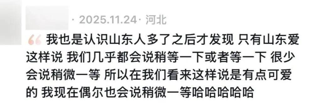 “稍微一等”冲上热搜<strong></p>
<p>鸿币</strong>!山东人集体懵圈:竟然是病句?没有问题啊我觉得